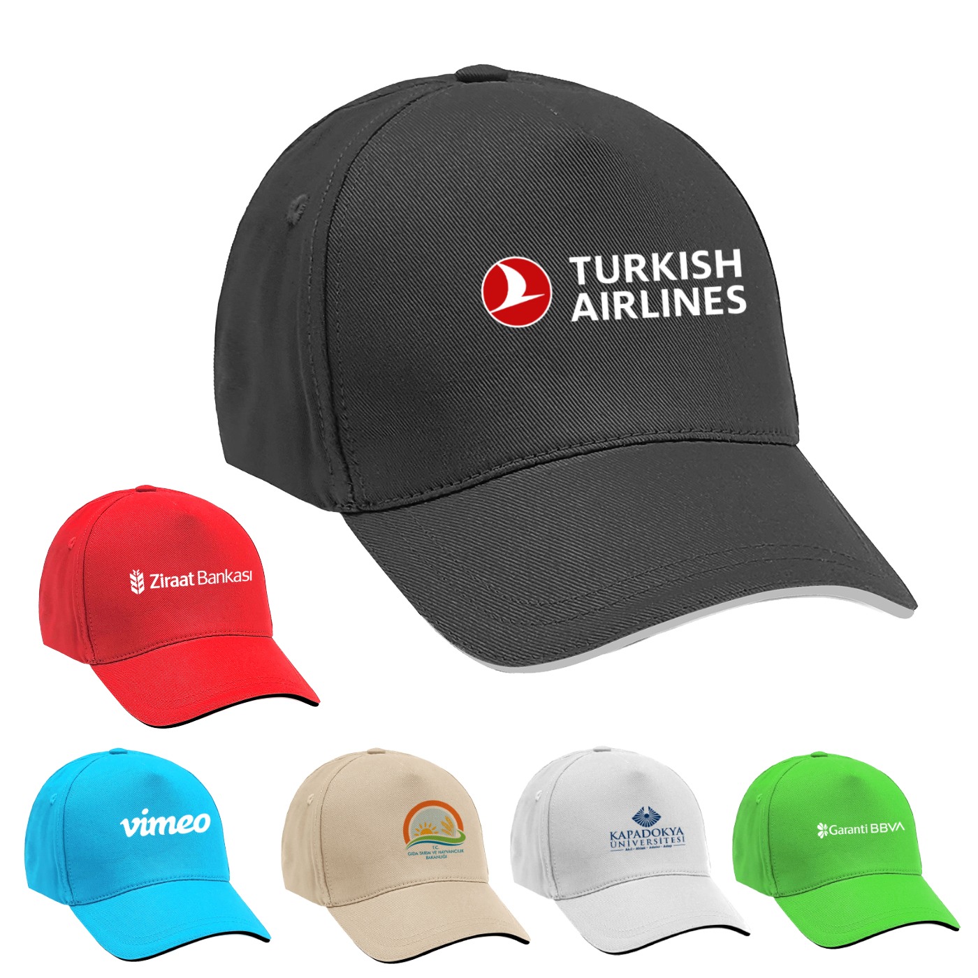 2207 16/12 Gabardin Kaliteli Şapka 