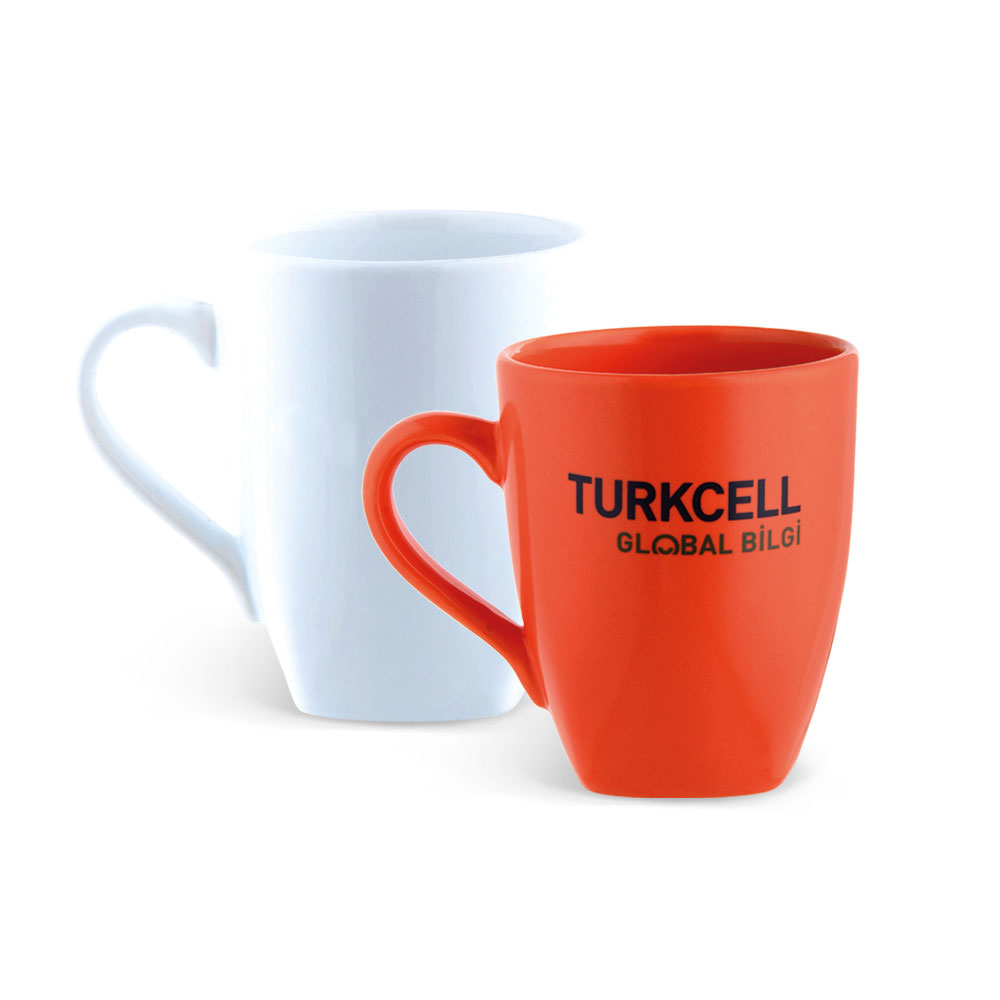 1902-Promosyon Seramik Renkli Kupa Bardak